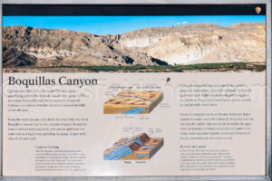 Boquillas Canyon Interpretive Display In Big Bend A4-37077 - Mansfield Photography