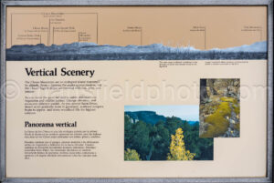 Vertical Scenery Interpretive Display In Big Bend A4-37113 - Mansfield Photography