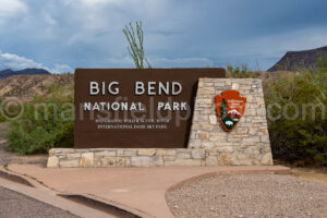 Big Bend National Park Entrance Sign A4-37116 - Mansfield Photography
