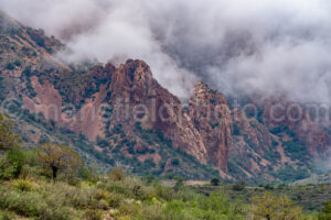 Moody Chisos Mountains In Big Bend National Park A4-37295 - Mansfield Photography