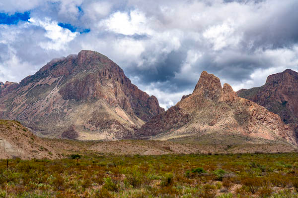 Vernon Bailey And Carter Peaks In Big Bend National Park