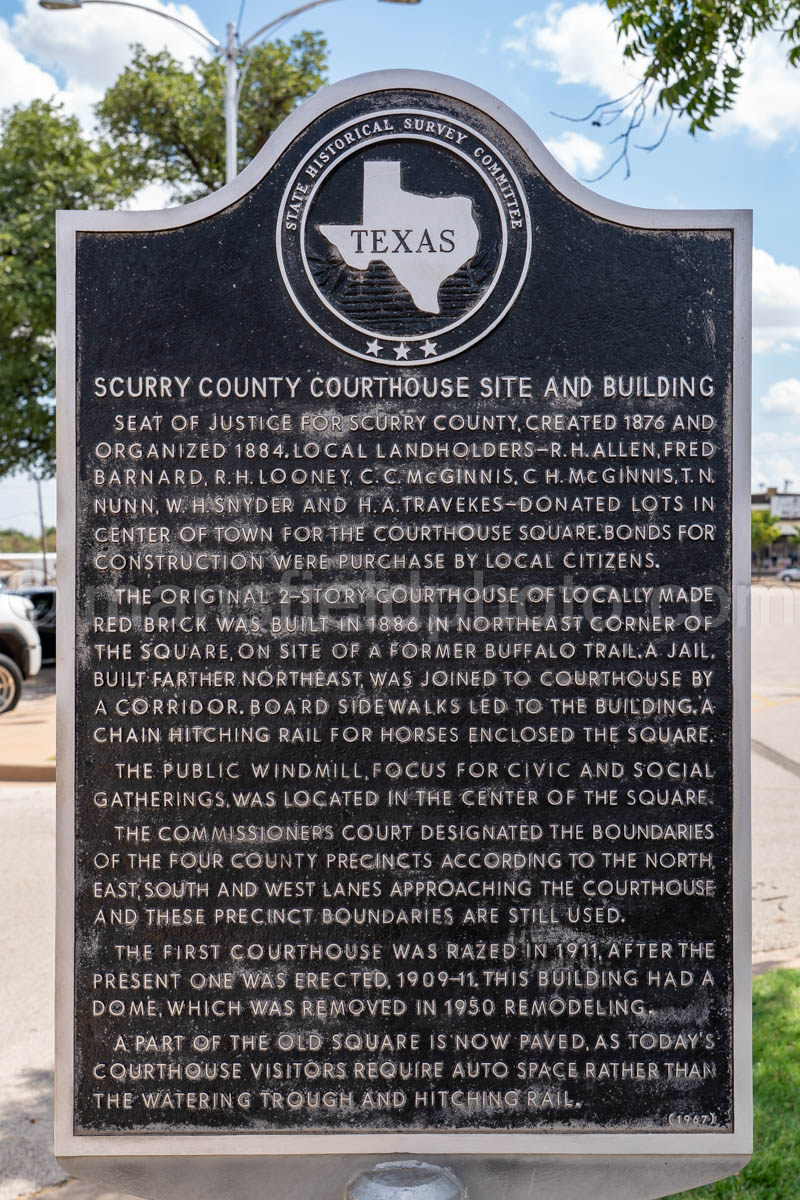 Scurry County Courthouse – Snyder, Texas A4-37501