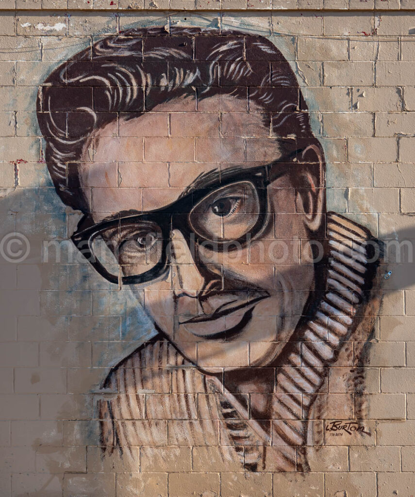Buddy Holly Mural In Lubbock, Texas A4-37584 - Mansfield Photography