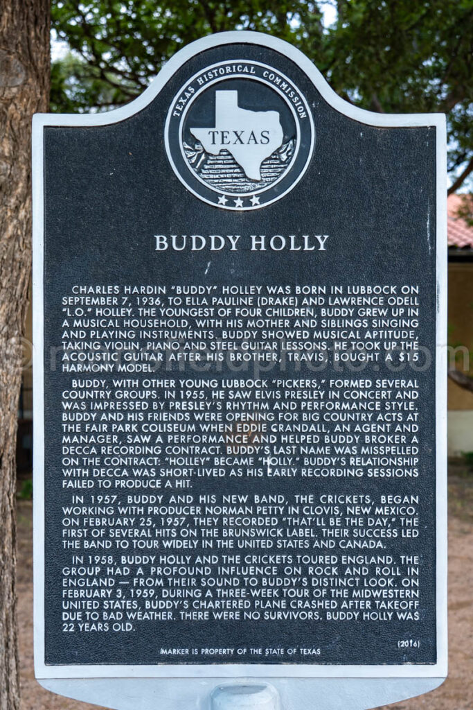 Buddy Holly Marker In Lubbock, Texas A4-37627 - Mansfield Photography
