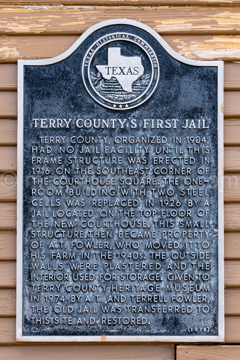 Old Jail In Brownfield, Texas A4-37685