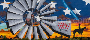 Hockley County Mural In Levelland, Texas A4-37694 - Mansfield Photography