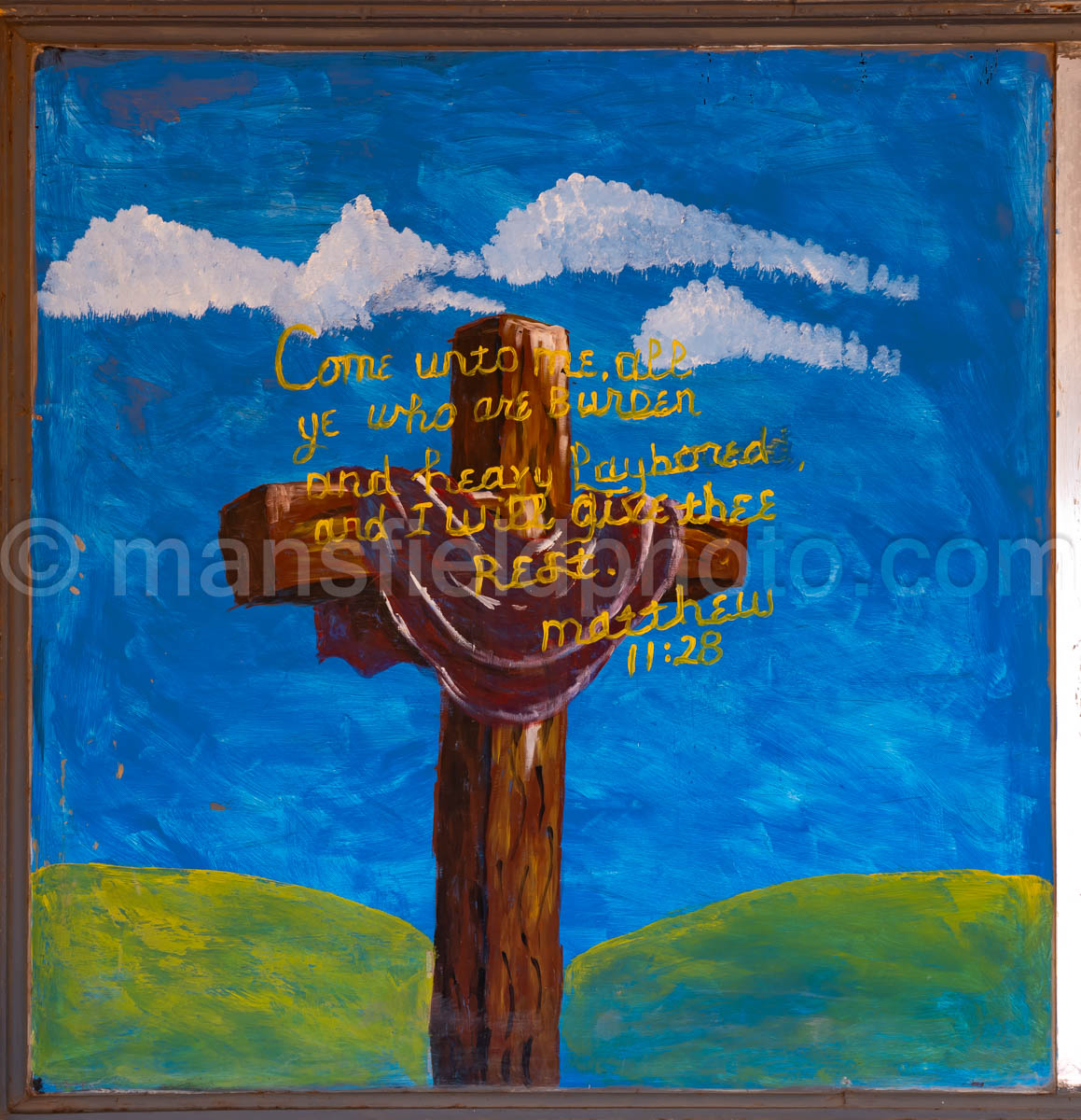 Jesus Mural In Slaton, Texas A4-37818