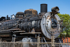 Atsf 1809 Locomotive In Slaton, Texas A4-37830 - Mansfield Photography