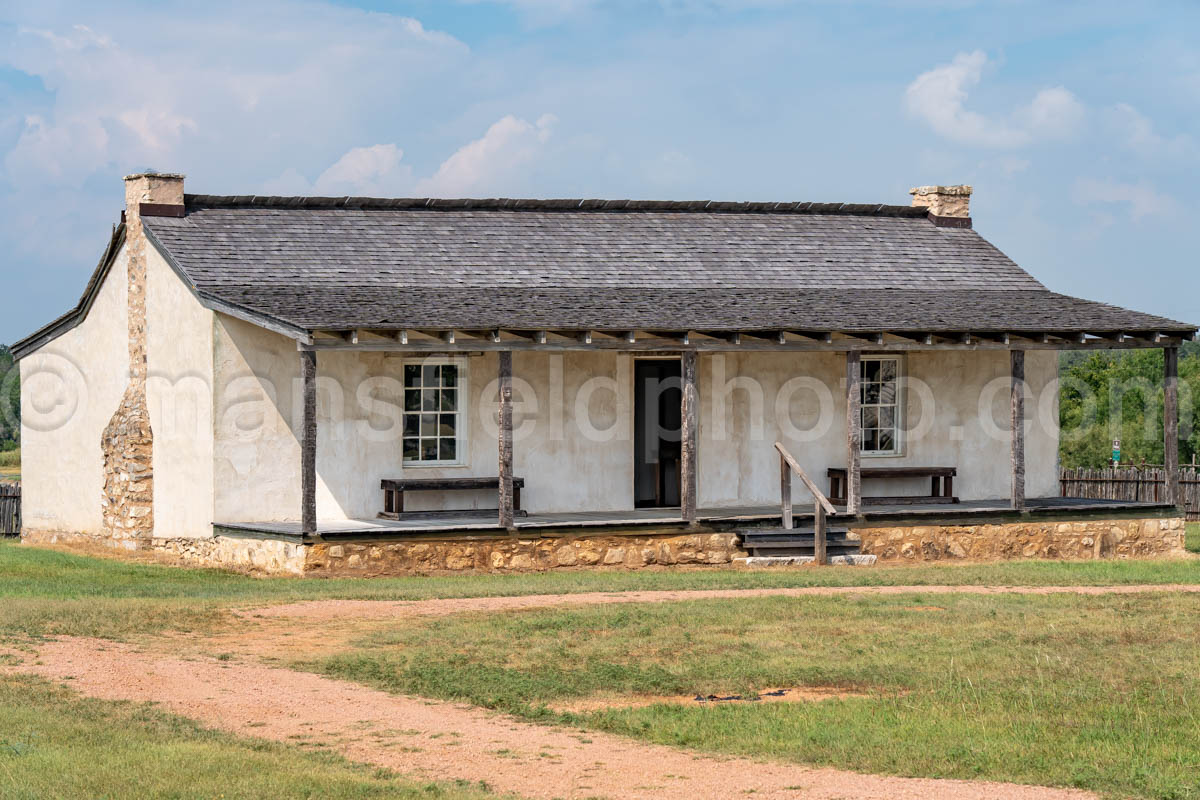 Officers Row at Fort Martin Scott State Historic Site A4-37987