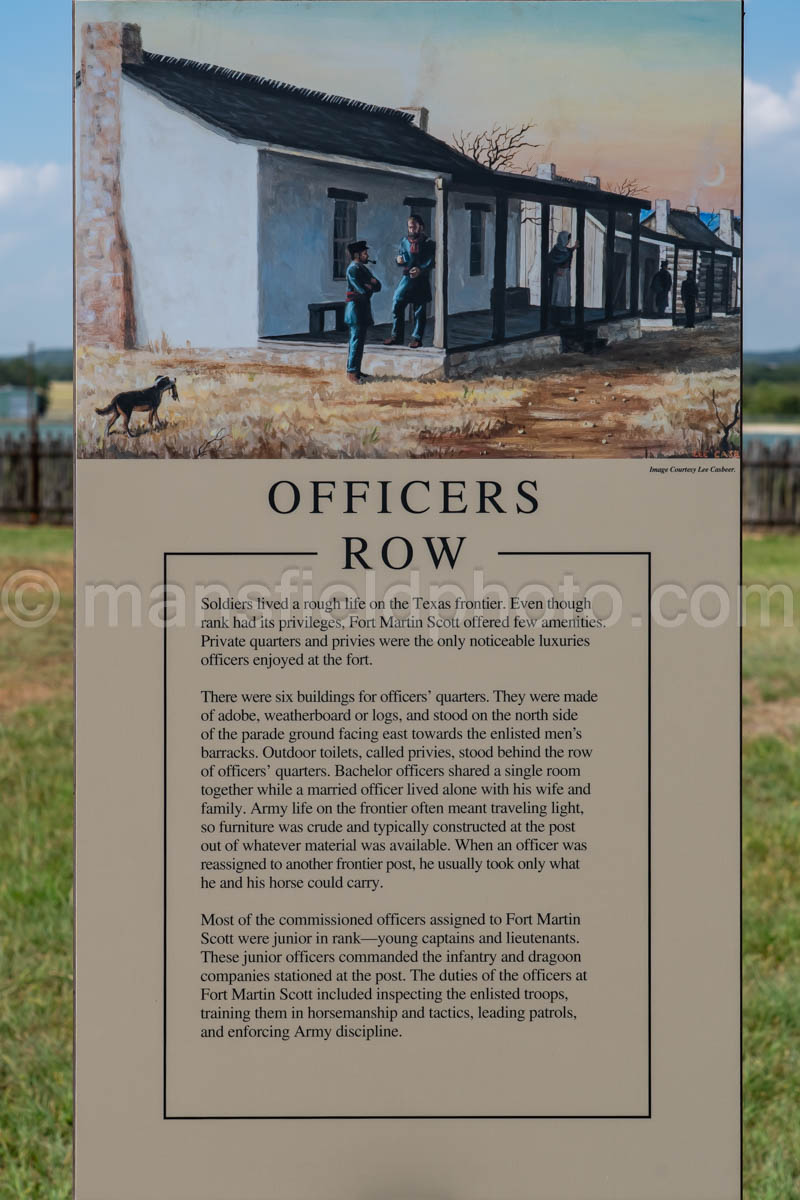 Officers Row at Fort Martin Scott State Historic Site A4-37988