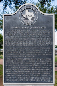 Market Square Marker In Fredericksburg, Texas A4-38054 - Mansfield Photography
