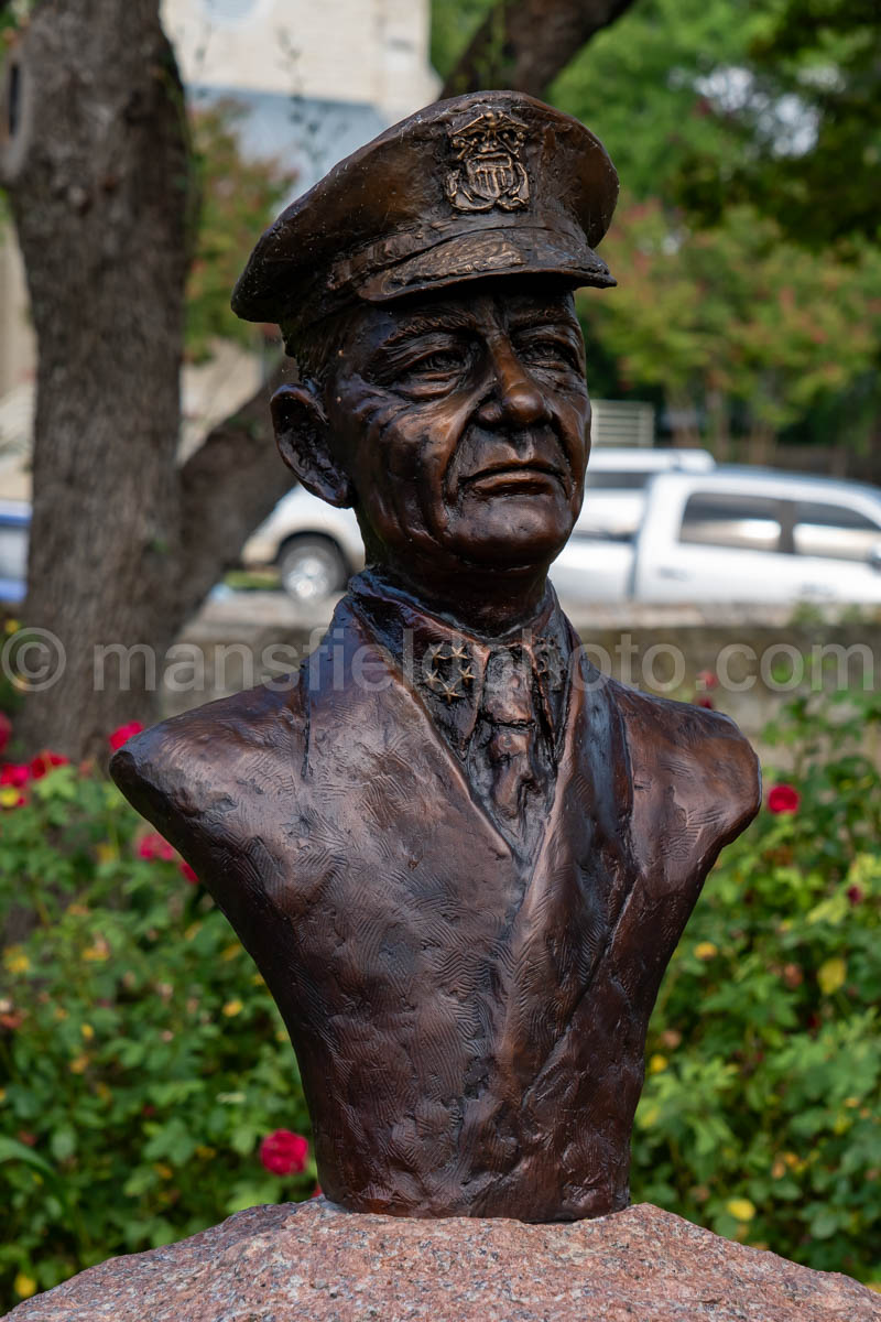 Chester Nimitz Statue in Fredericksburg, Texas A4-38077