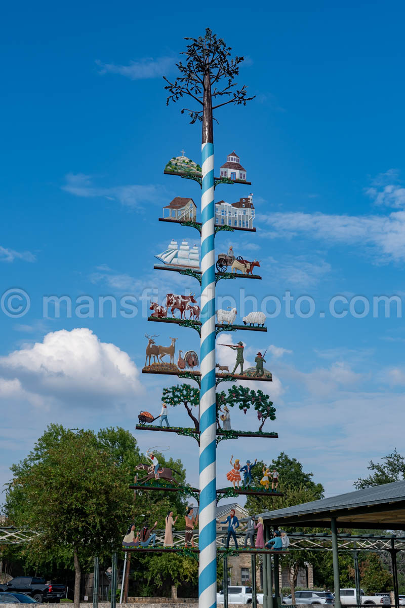 German Maypole in Fredericksburg, Texas A4-38091