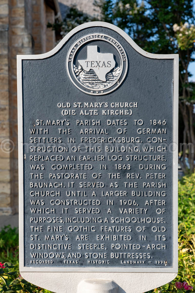 Old Saint Mary’s Catholic Church in Fredericksburg, Texas A4-38128