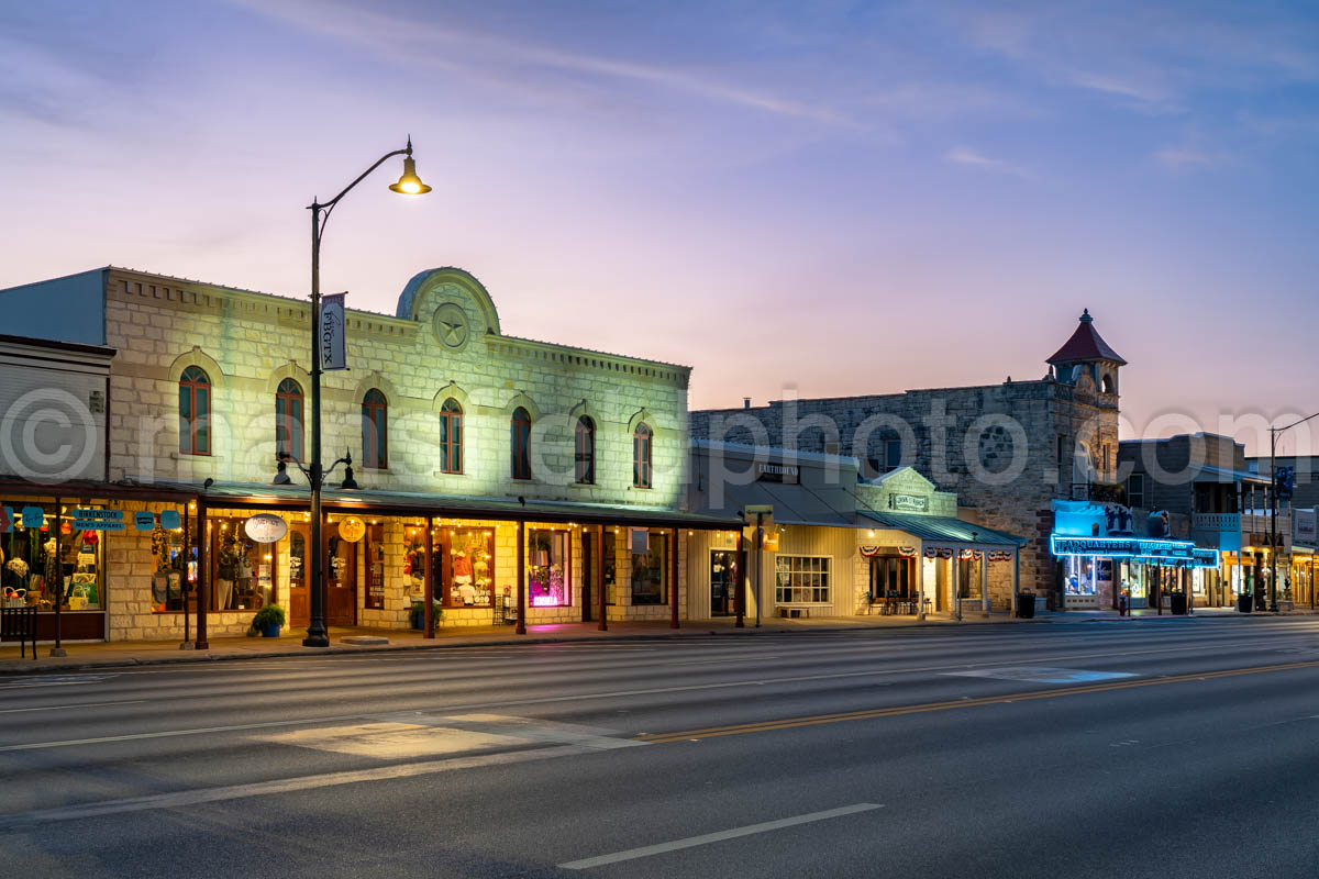 Morning in Downtown Fredericksburg, Texas A4-38185