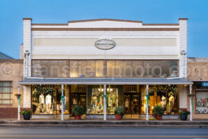 Morning In Downtown Fredericksburg, Texas A4-38188 - Mansfield Photography