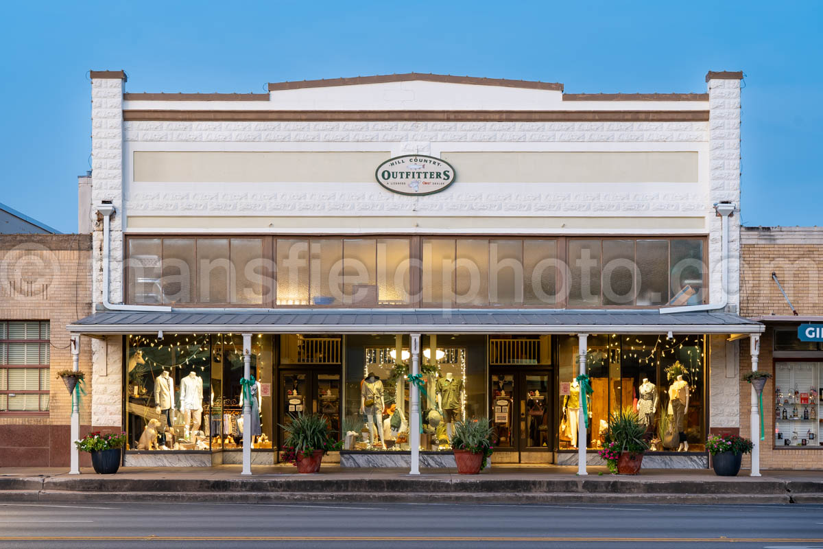 Morning in Downtown Fredericksburg, Texas A4-38188