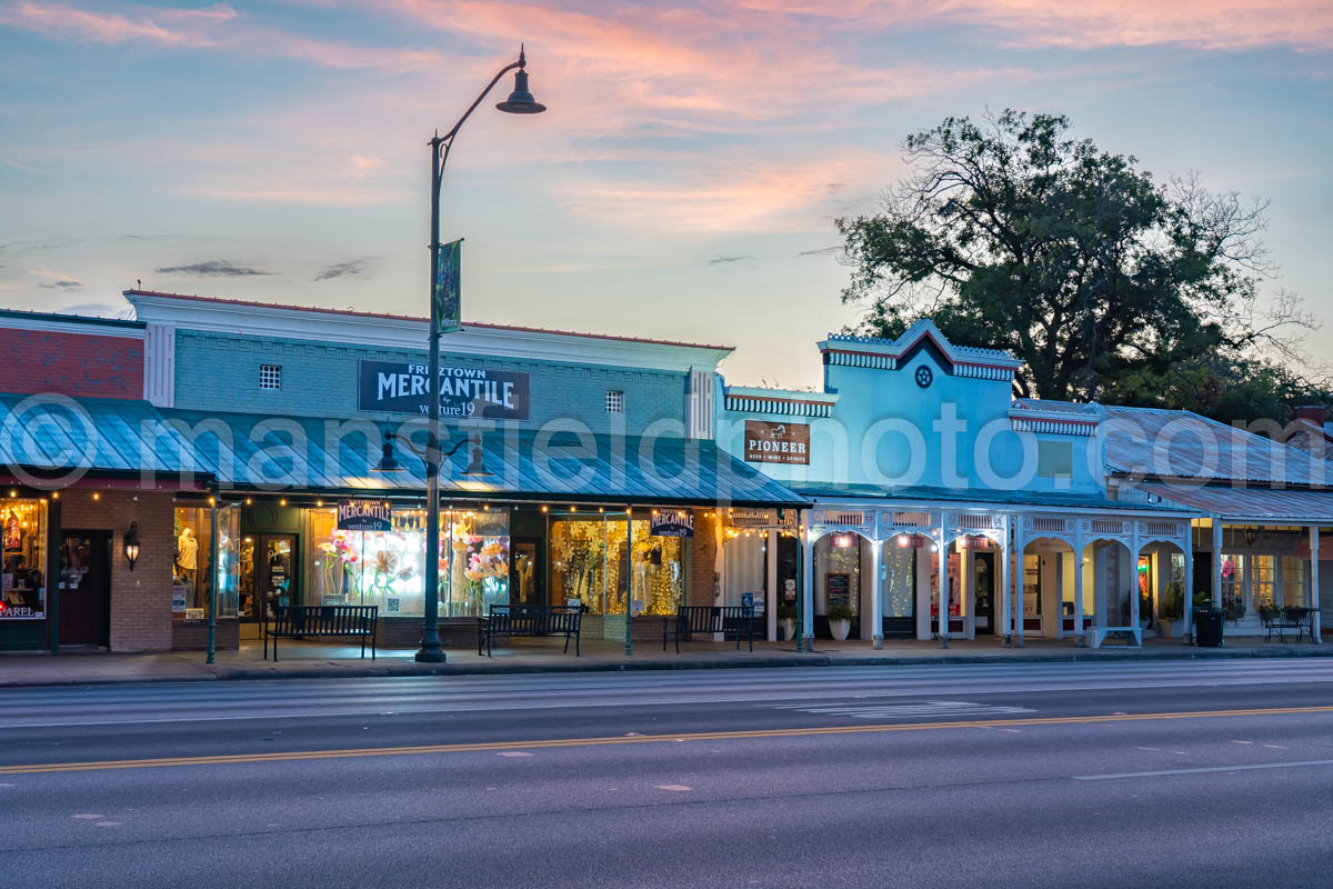 Morning in Downtown Fredericksburg, Texas A4-38190