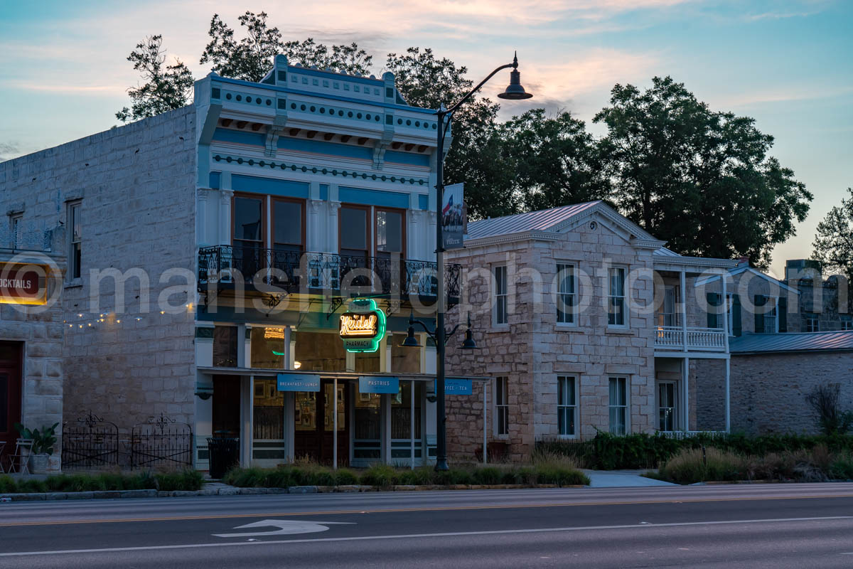 Morning in Downtown Fredericksburg, Texas A4-38191