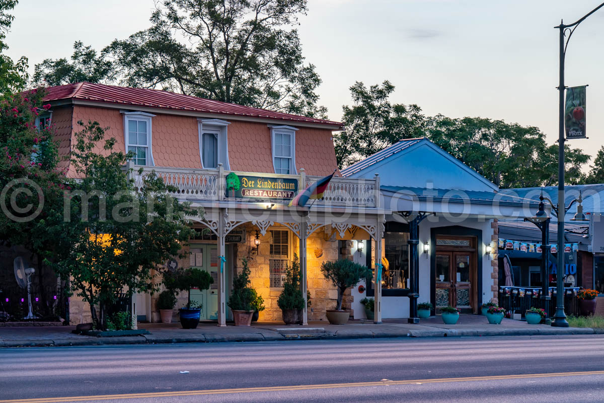 Morning in Downtown Fredericksburg, Texas A4-38193