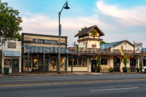 Morning In Downtown Fredericksburg, Texas A4-38196 - Mansfield Photography