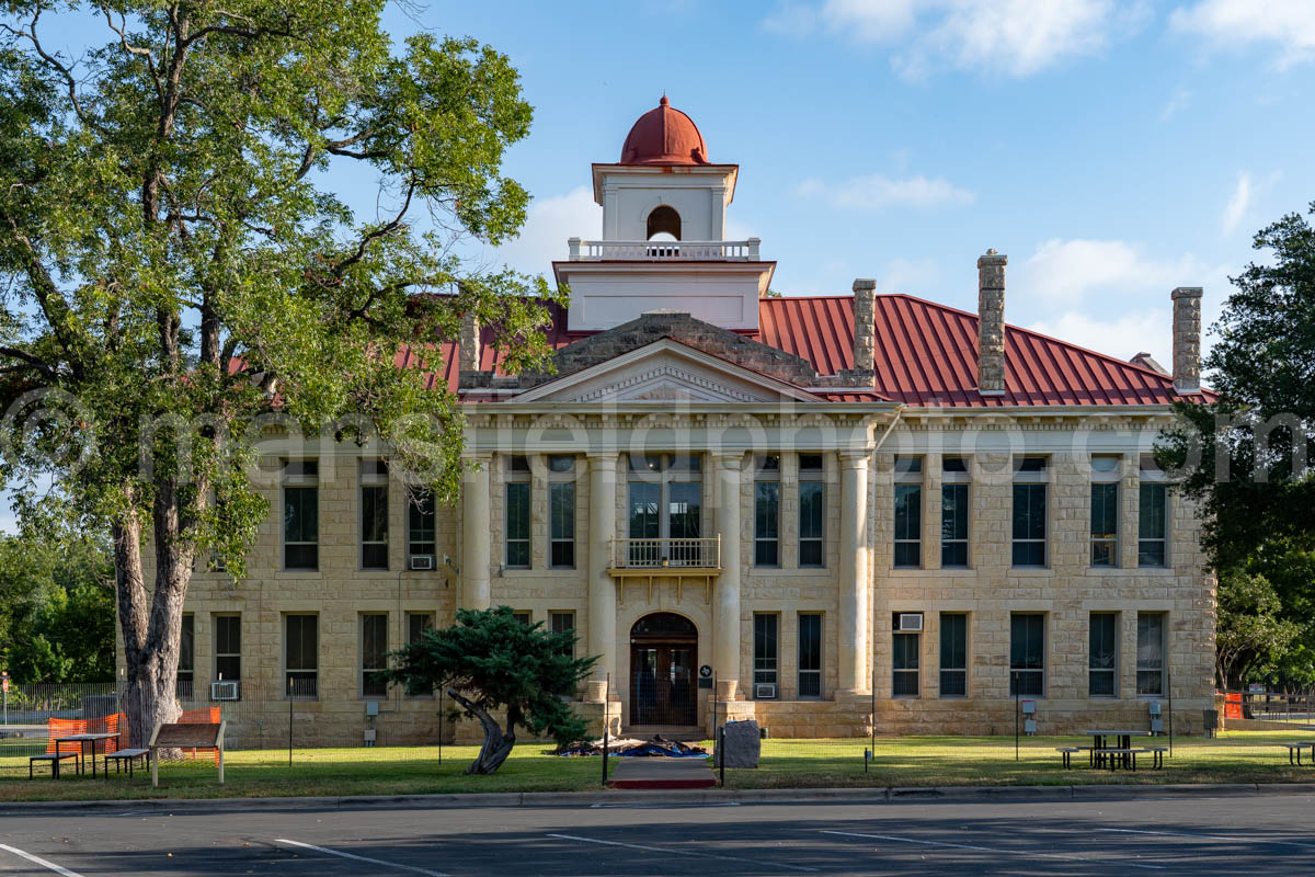 Blanco County Courthouse In Johnson City, Texas A4-38240
