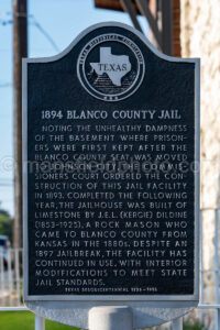 Blanco County Jail In Johnson City, Texas A4-38242 - Mansfield Photography