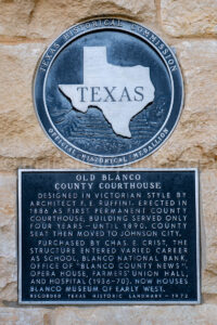 Old Blanco County Courthouse In Blanco, Texas A4-38268 - Mansfield Photography