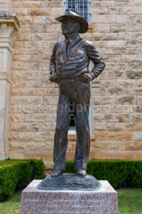 Sheriff Wallace Riddell Statue In Burnet, Texas A4-38330 - Mansfield Photography