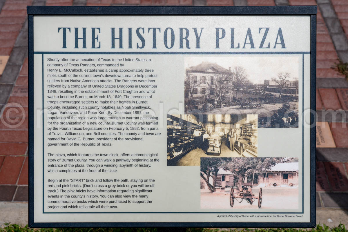 History Of The Plaza In Burnet, Texas A4-38342
