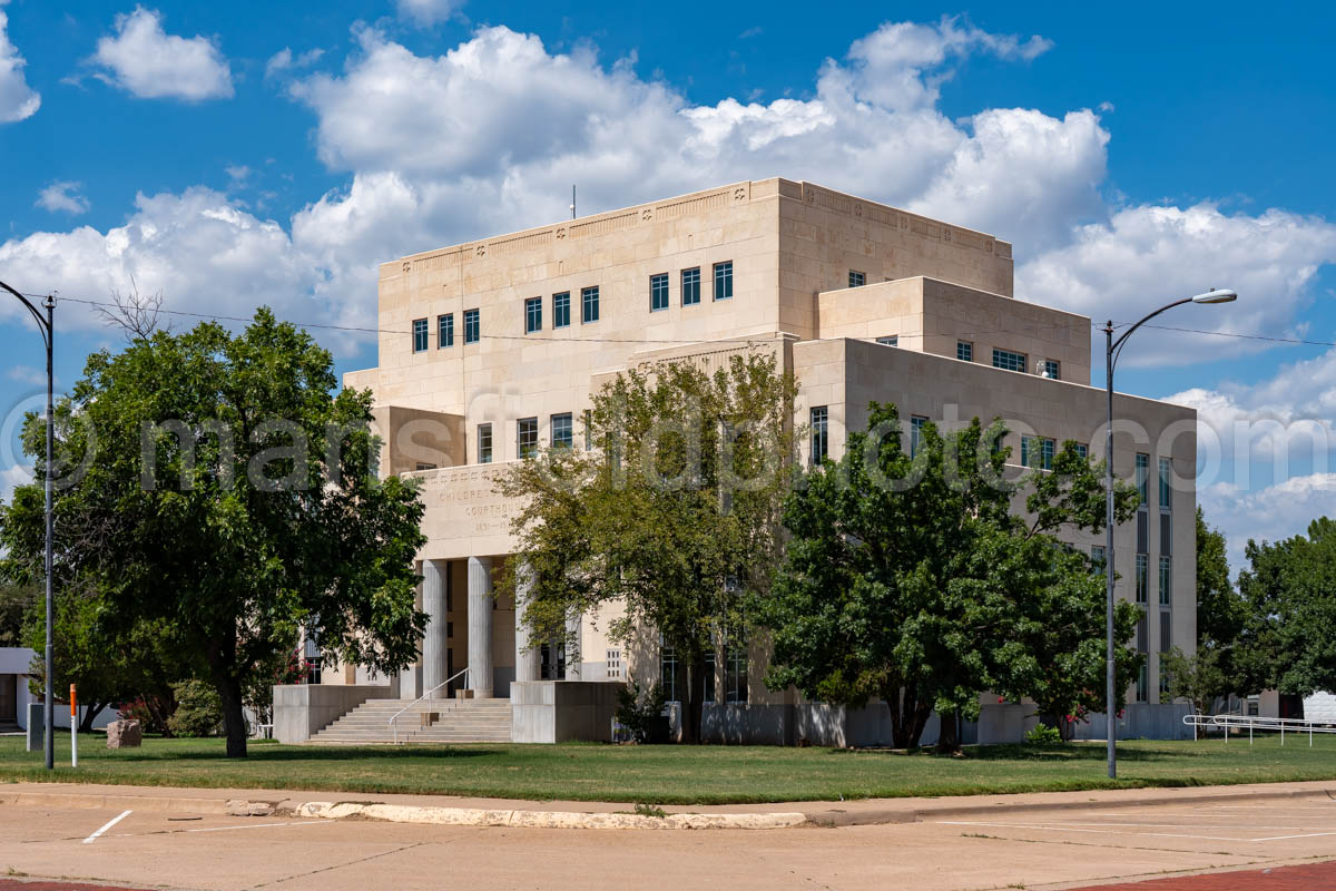 Childress County Courthouse In Childress, Texas A4-38371