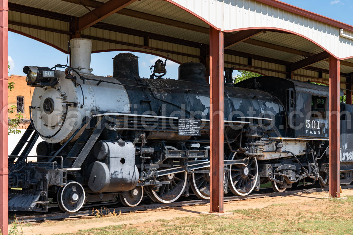 Fw&D 501 Locomotive In Childress, Texas A4-38391
