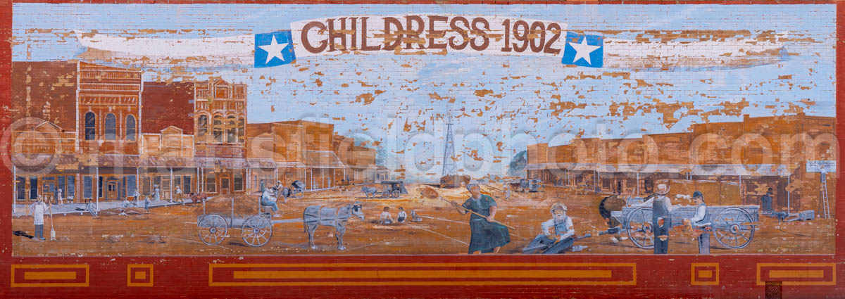 1902 Mural In Childress, Texas A4-38408