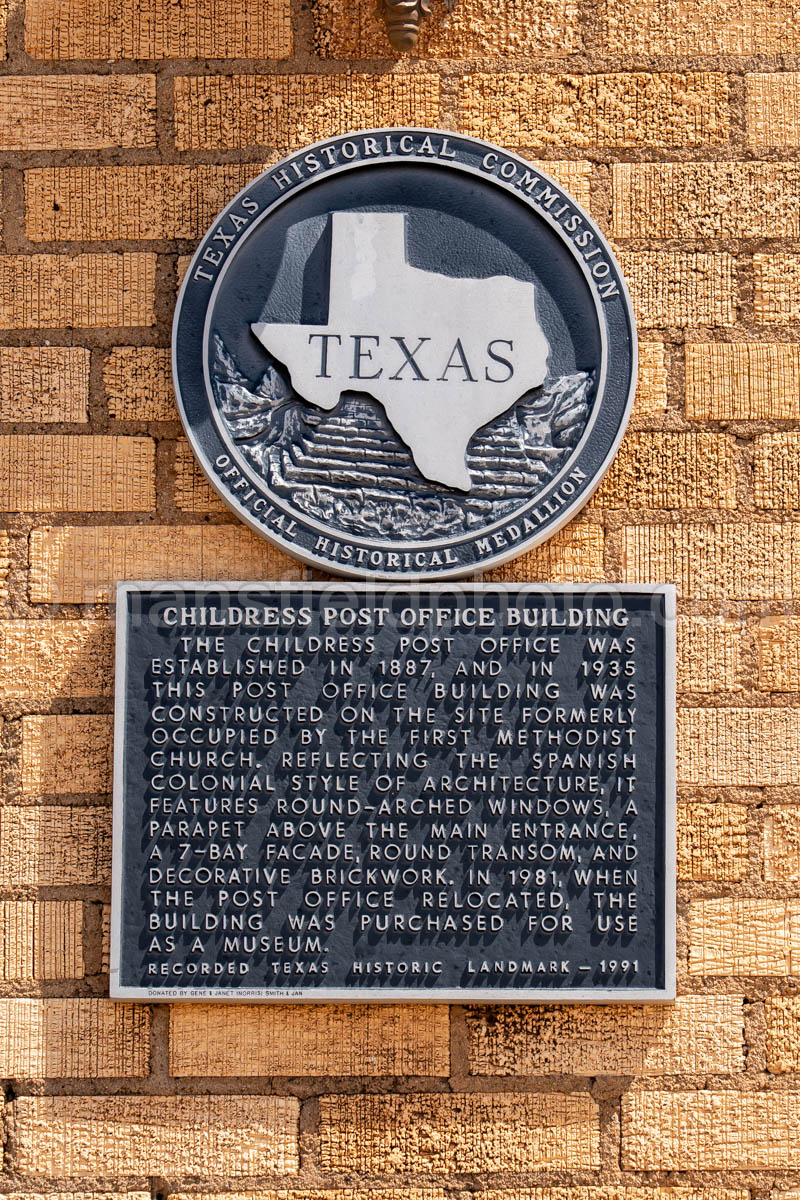 Historic Post Office In Childress, Texas A4-38418
