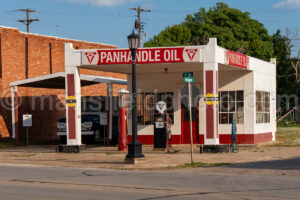 Panhandle Oil Gas Station In Burkburnett, Texas A4-38430 - Mansfield Photography