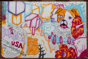 Boomtown Usa Mural In Burkburnett, Texas A4-38436 - Mansfield Photography