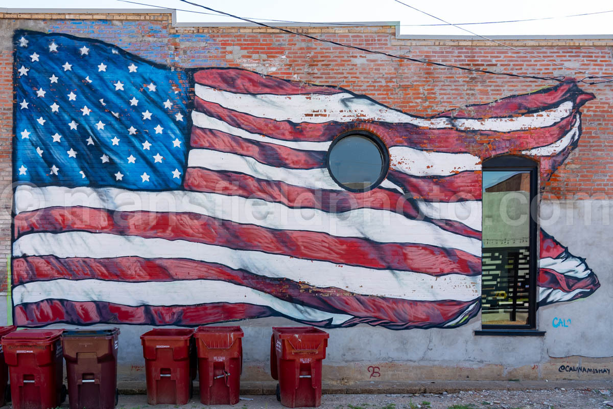 Flag Mural In Van Alstyne, Texas A4-38484