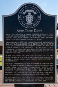 Train Depot In Anna, Texas A4-38518 - Mansfield Photography
