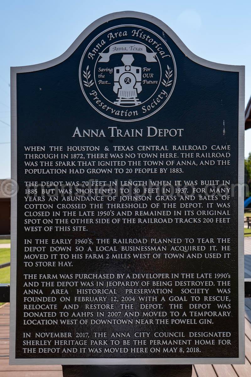 Train Depot In Anna, Texas A4-38518