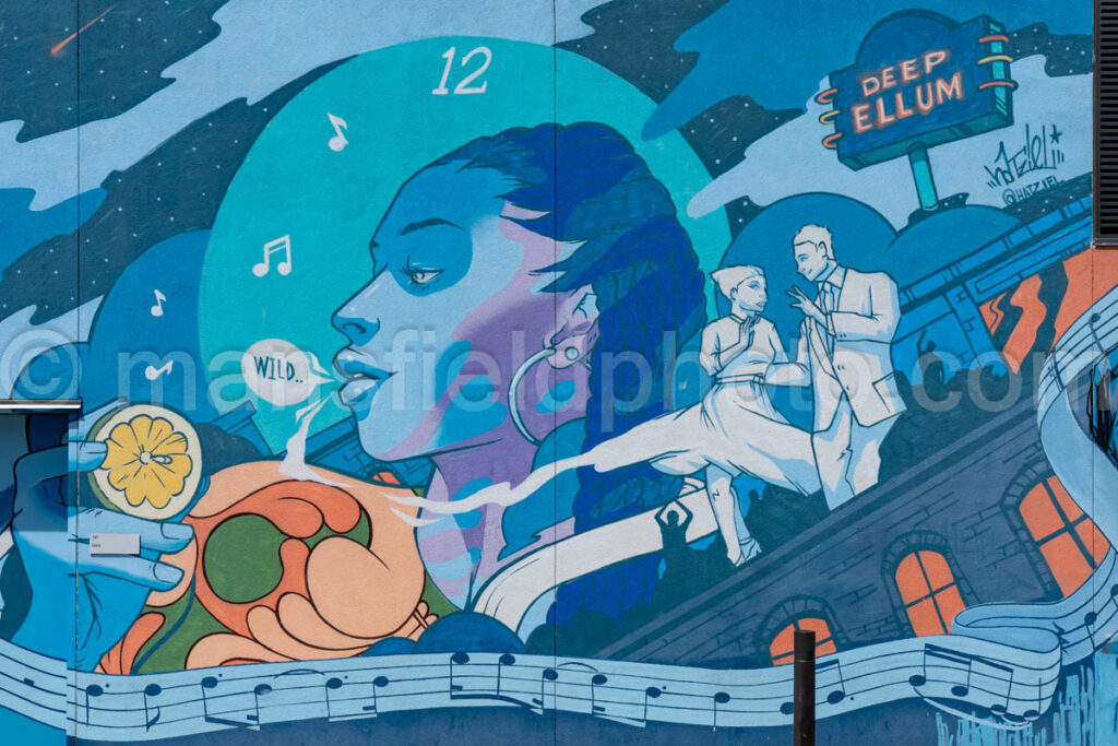 Blues Alley Mural In Deep Ellum, Dallas, Texas A4-38660 - Mansfield Photography