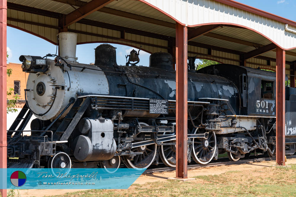 Fw&Amp;D 501 Locomotive In Childress, Texas