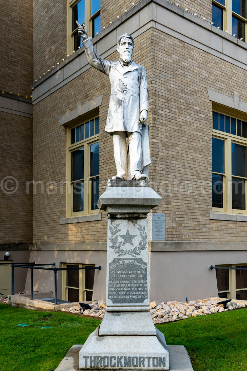 Throckmorton Statue In Mckinney, Texas A4-38735