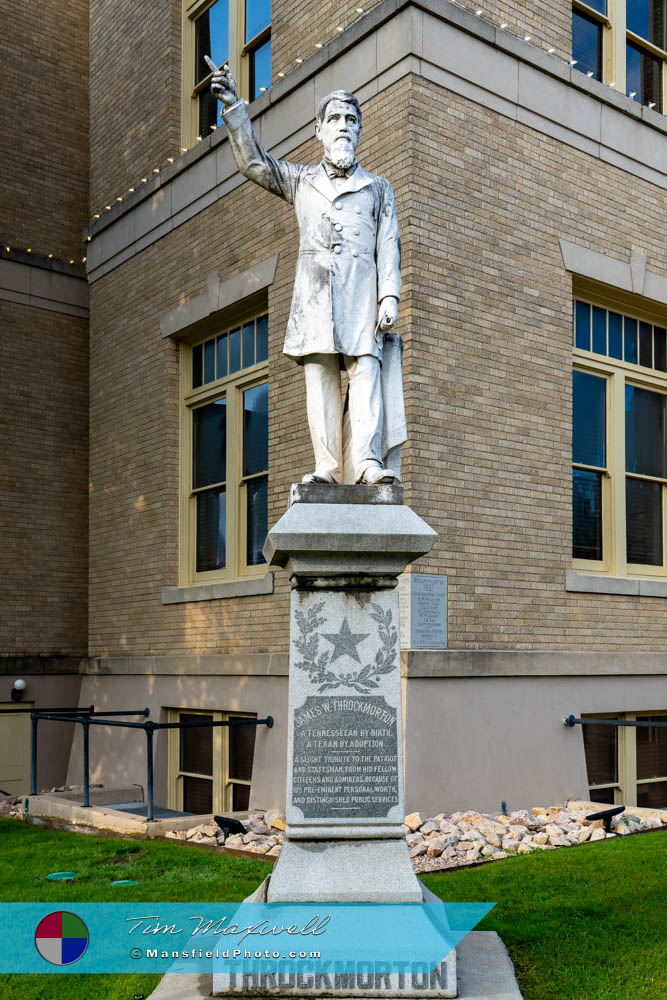 Throckmorton Statue in McKinney, Texas